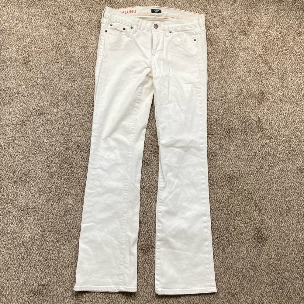 J. Crew White Flare Jeans